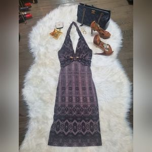 Roberto Cavalli size 42 snakeskin dress